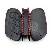 MG HS Leather Key Cover with Matching Keychain Elegant Black Design